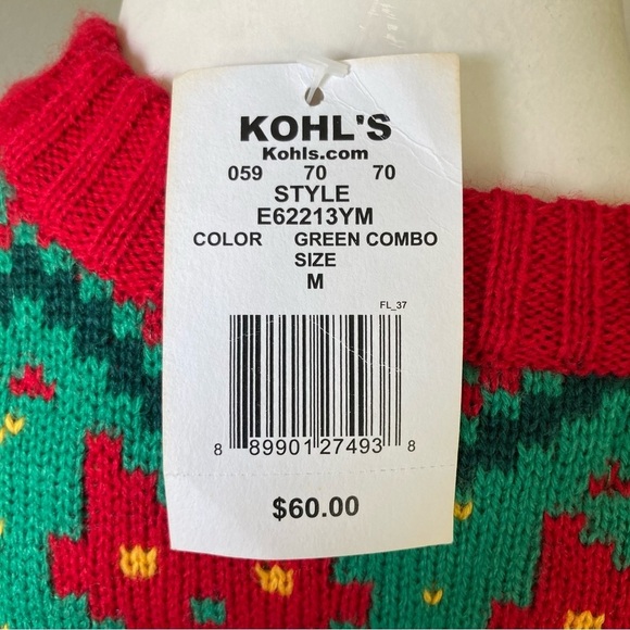 33 Degrees | Ugly Christmas Grumpy Cat Elf Bell Sweater - Picture 7 of 8